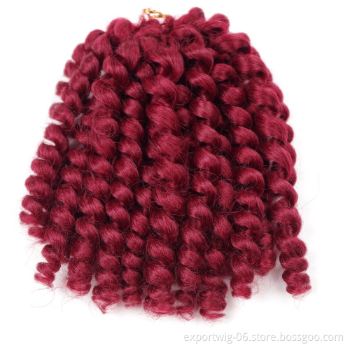 Short wand curl crochet braid soft baby curls braiding hair at cheap price jamaican bounce crochet braids hair